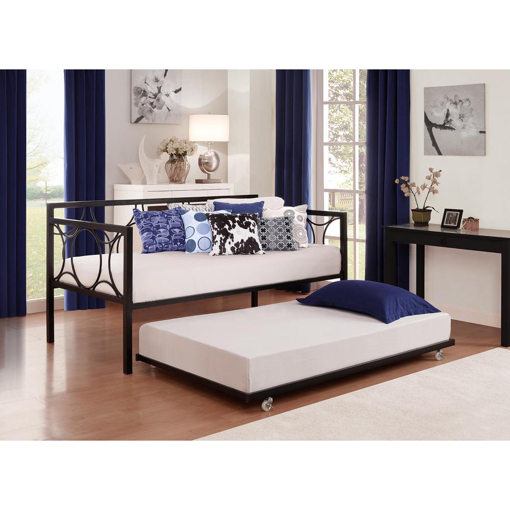 Dhp Universal Daybed Twin Size Trundle In Black