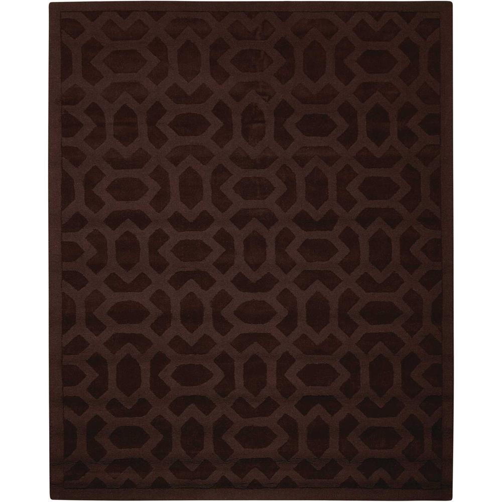 Nourison Overstock Barcelona Espresso 5 ft. 3 in. x 7 ft. 4 in. Area