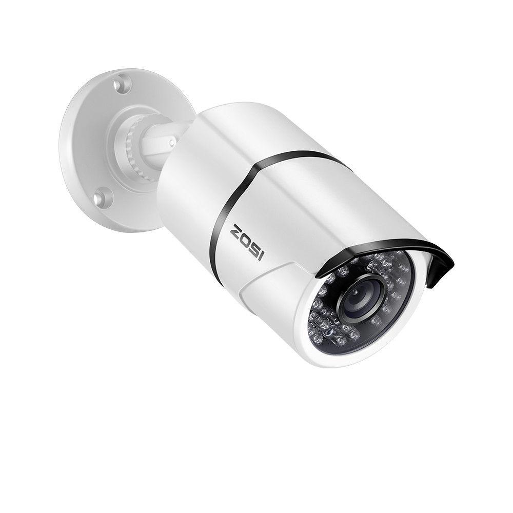 ZOSI 1 Wired 1080p Outdoor/Indoor Bullet Security Camera 4 in. 1 Compatible for 1080p/720p TVI/CVI/AHD/CVBS DVR, White was $29.68 now $19.99 (33.0% off)