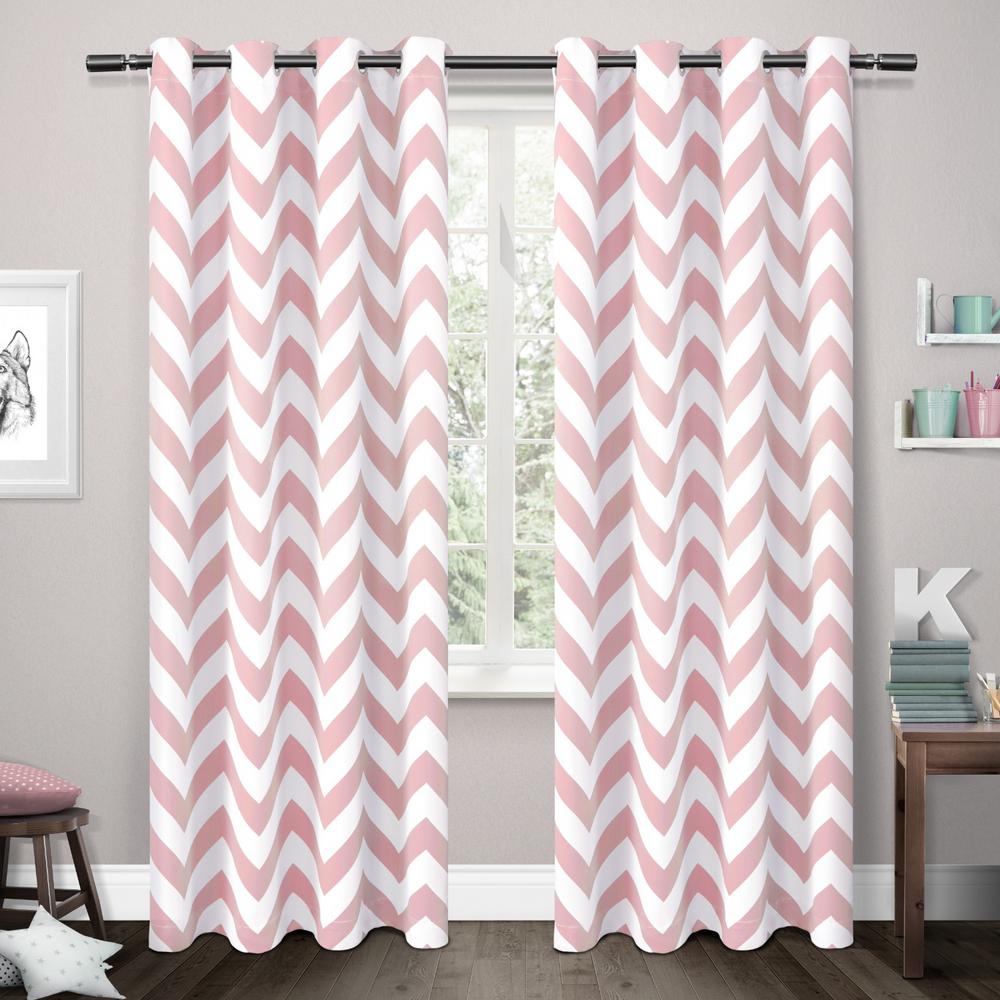 Mars Bubble Gum Woven Blackout Thermal Grommet Top Window Curtain Mars Bubble Gum Woven Blackout Thermal Grommet Top Window Curtain