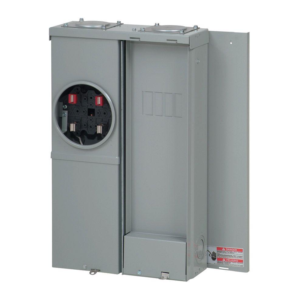 Eaton 125 Amp 2Space 4Circuit EUSERC BR Type Main Lug Meter Breaker