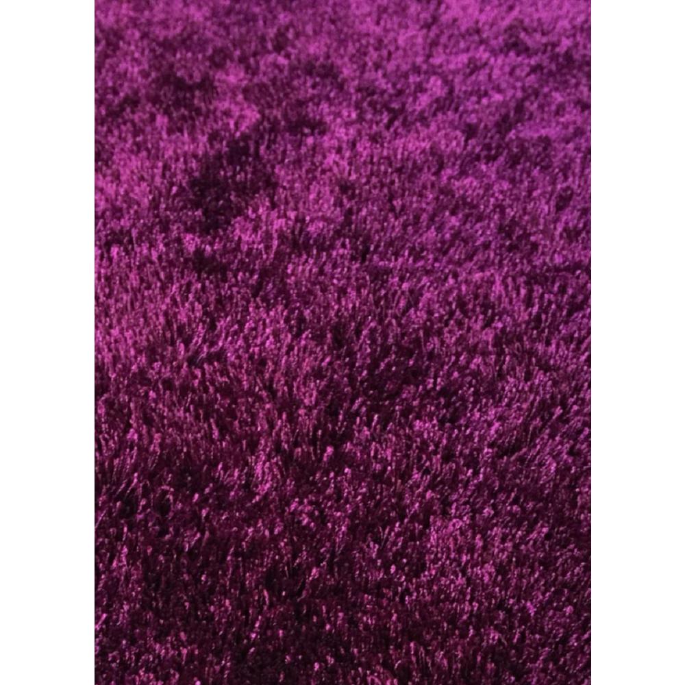 Fuzzy Magenta 5 ft. x 7 ft. Soft Hand Tufted Shaggy Area Rug-A1002-57