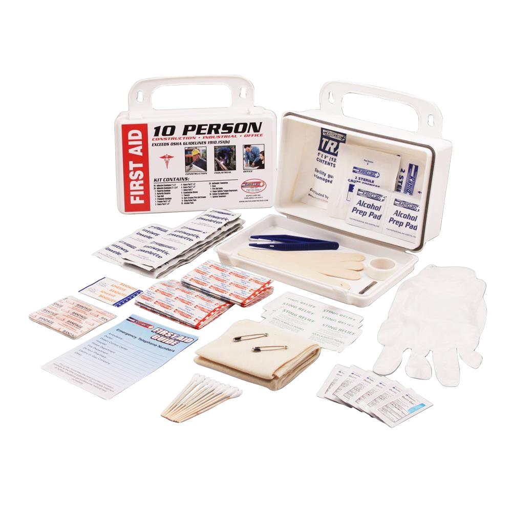 Rapid Care 106Piece 10 Person OSHA/ANSI Poly First Aid KitRC10MANW