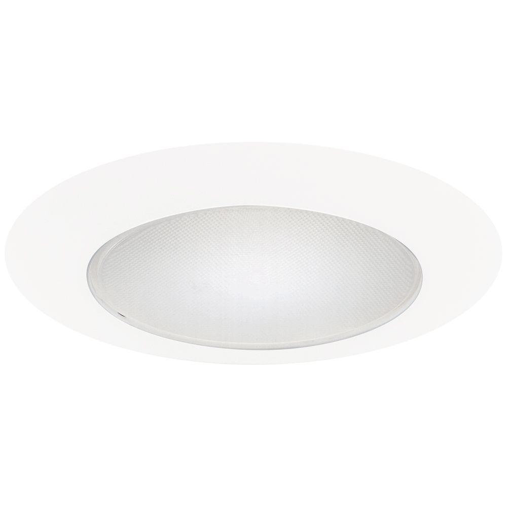 Halo 9.38 in. White Recessed Ceiling Light Square Trim with Glass Albalite Lens10P The Home Depot