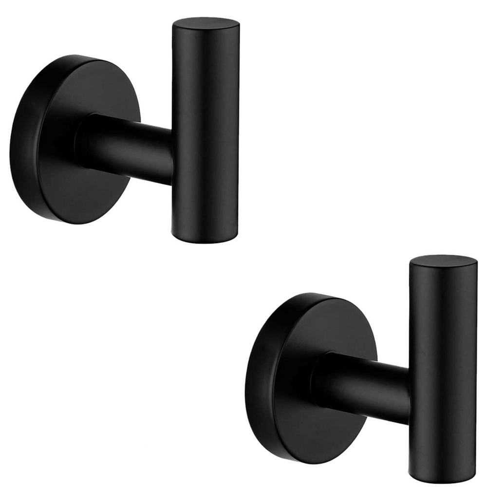 ruiling Round Bathroom Robe Hook and Towel Hook in Stainless Steel ...