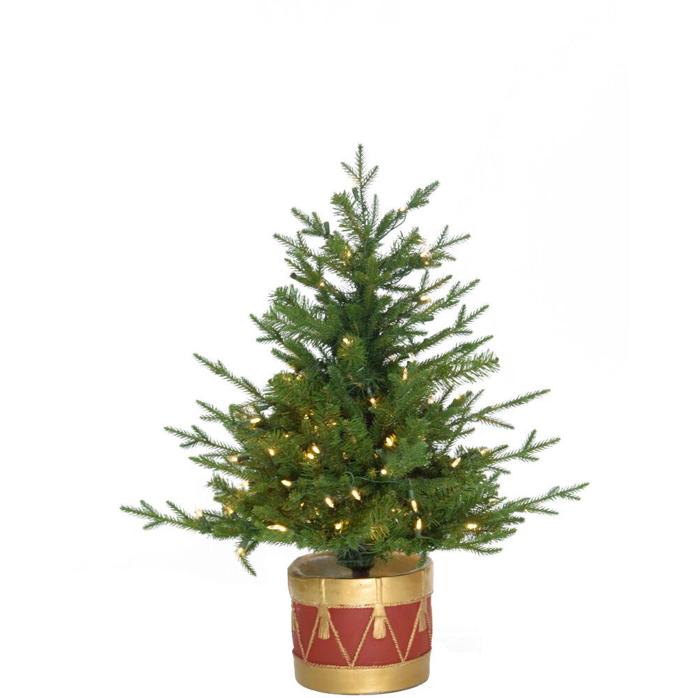 Fraser Hill Farm 3 ft. PreLit Adirondack Potted Christmas Tree with