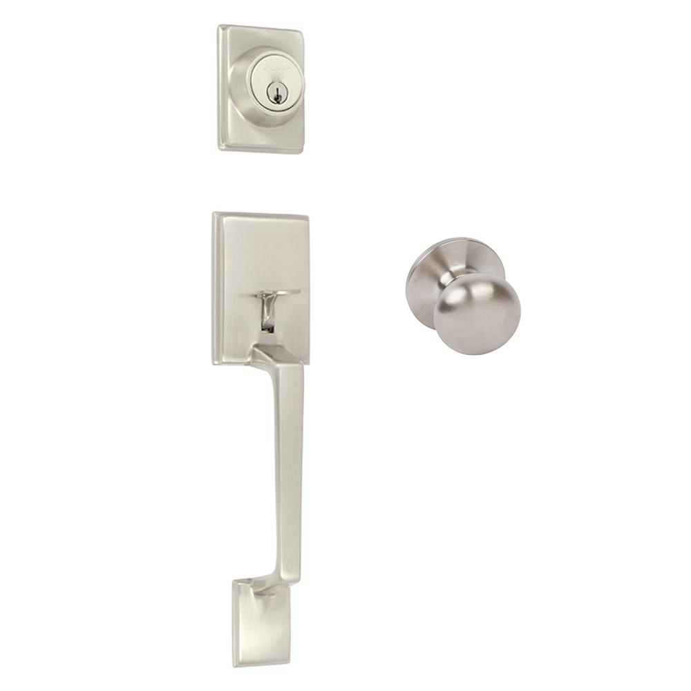 Delaney Capri Satin Nickel Single Dummy Entry Door Handleset