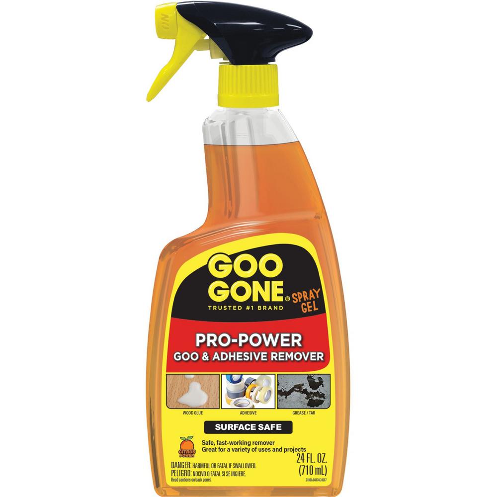 Goo Gone 24 Oz Pro Power Adhesive Remover Spray Gel 2180A The Home Depot