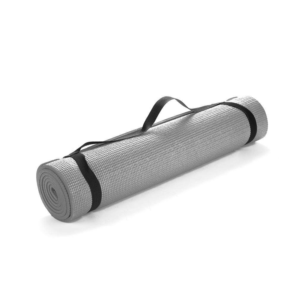 grey exercise mat