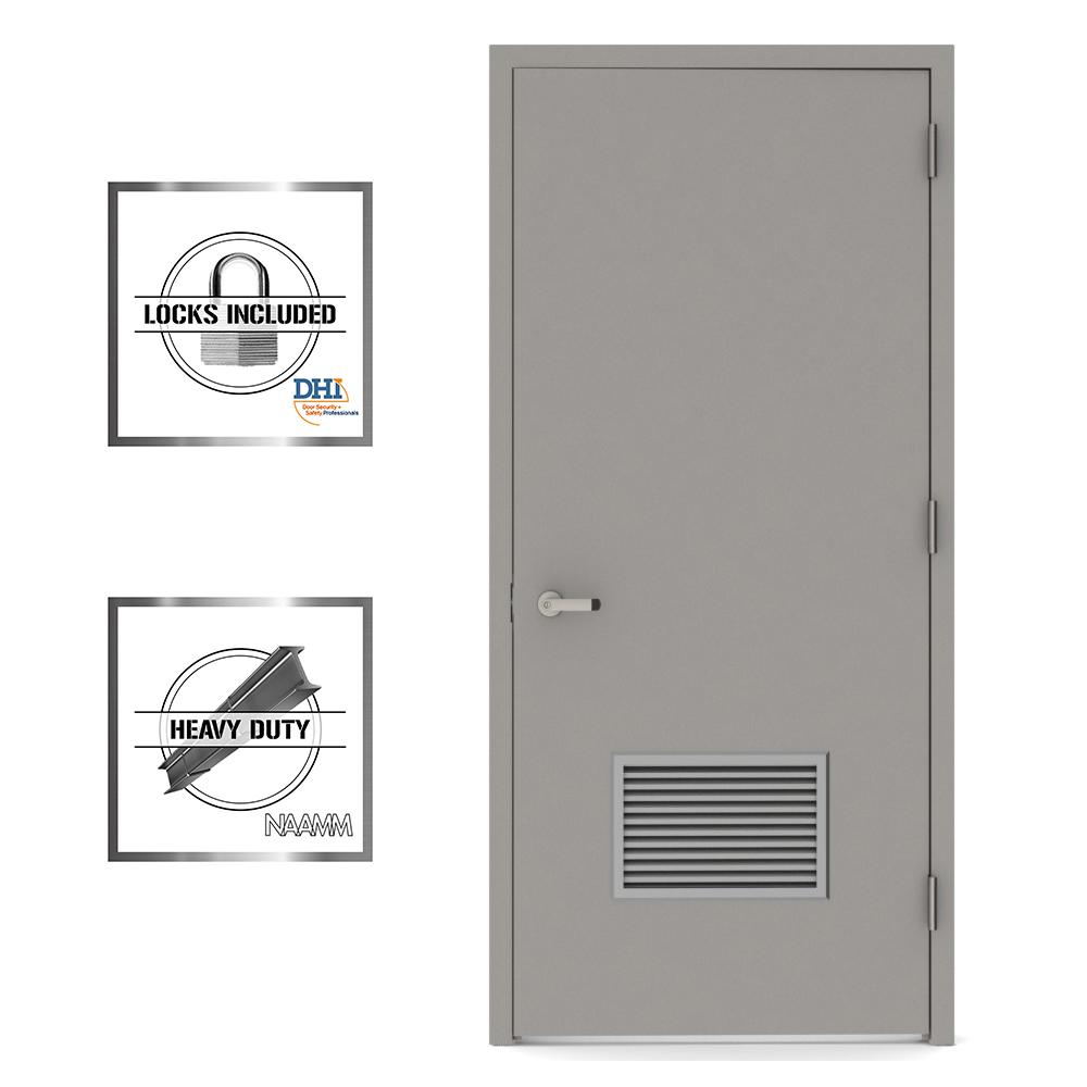 L I F Industries 36 In X 80 In Non Firerated Left Hand Louver