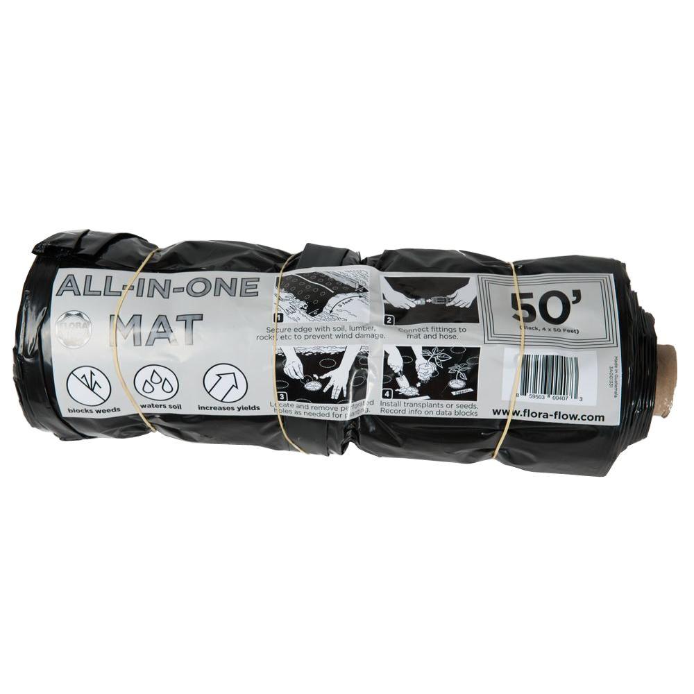 FloraFlow 50 ft. Organic Garden Weed Control Drip Irrigation and