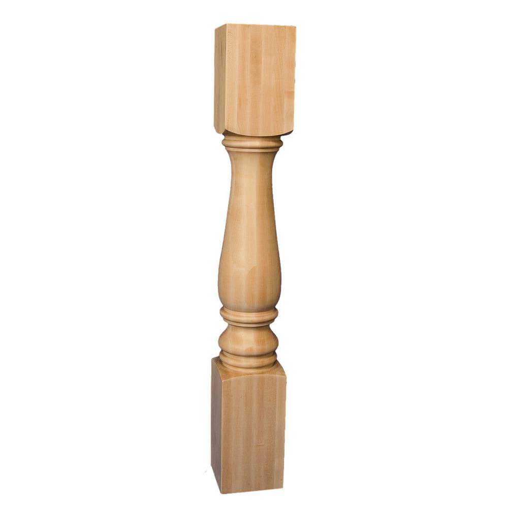 American Pro Decor Columns Accessories Moulding Millwork 35 1 4 In X 5 Unfinished Solid Hardwood Plain Full