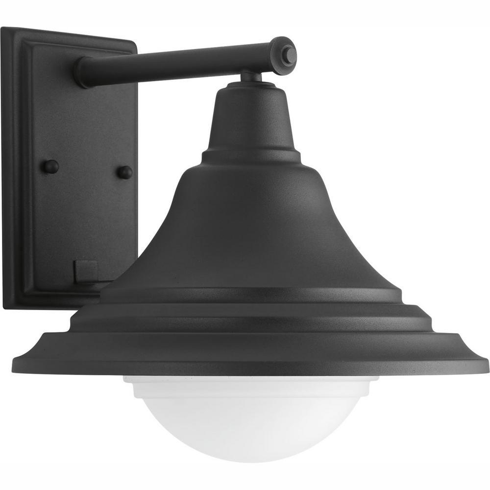 Progress Lighting Chandler Collection 1 Light Black 11 5 In Outdoor Integrated Led Wall Lantern Sconce Progress Lighting Chandler Collection 1 Light Black 11 5 In Outdoor Integrated Led Wall Lantern Sconce