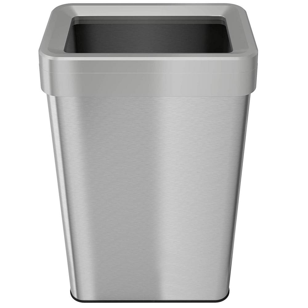 iTouchless 21 Gal. Rectangular OpenTop Stainless Steel Trash Can