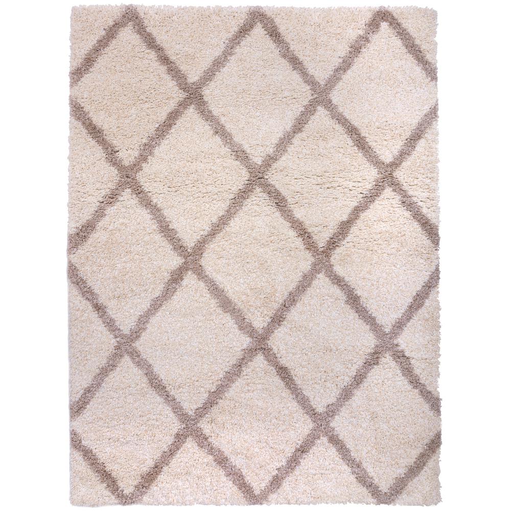World Rug Gallery Contemporary Diamond Trellis Soft Plush 5 X World Rug Gallery Contemporary Diamond Trellis Soft Plush 5 X 7 Area Cream 904cream5x7 The Home Depot