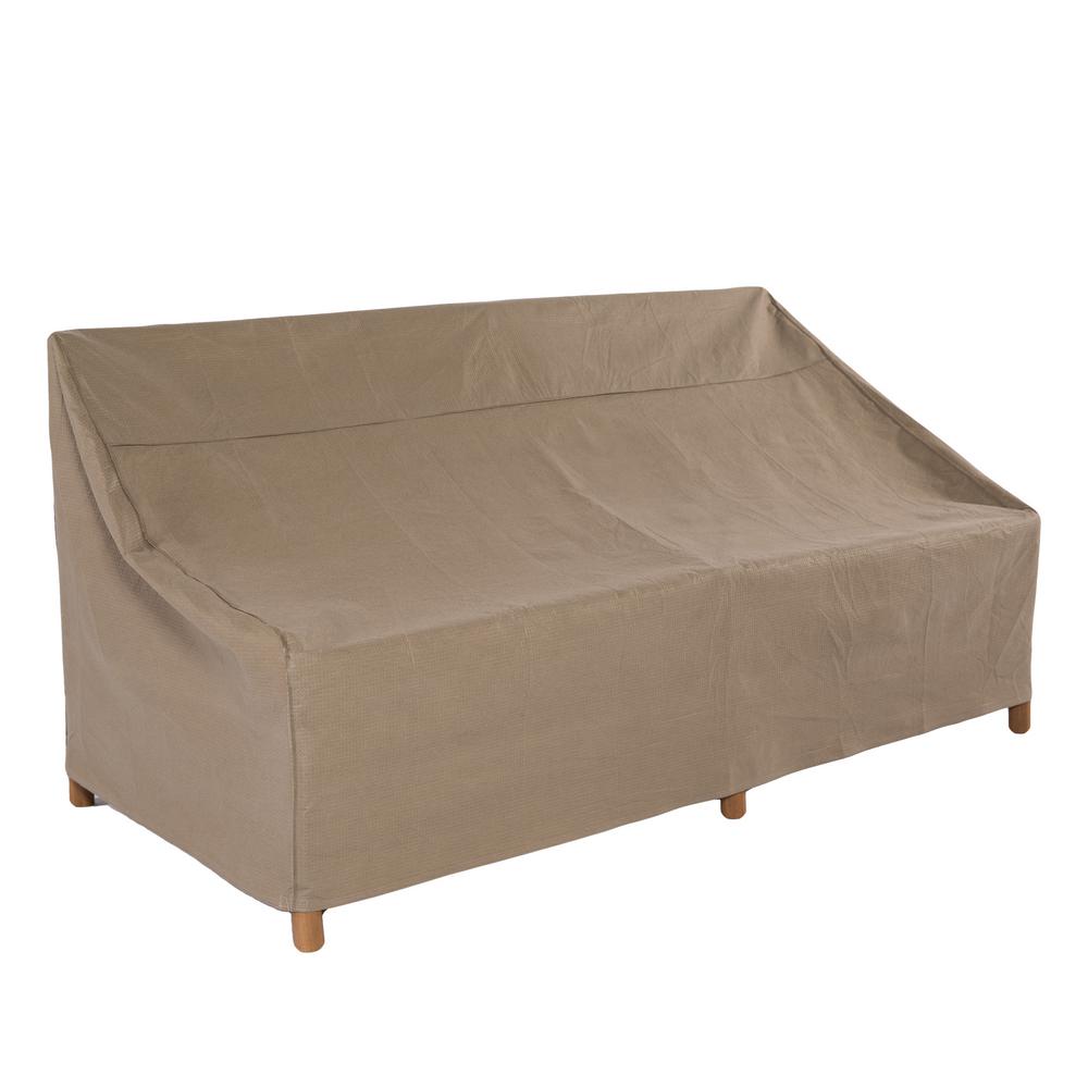 Duck Covers Essential 87 In Tan Patio Sofa Cover Eso873735 The