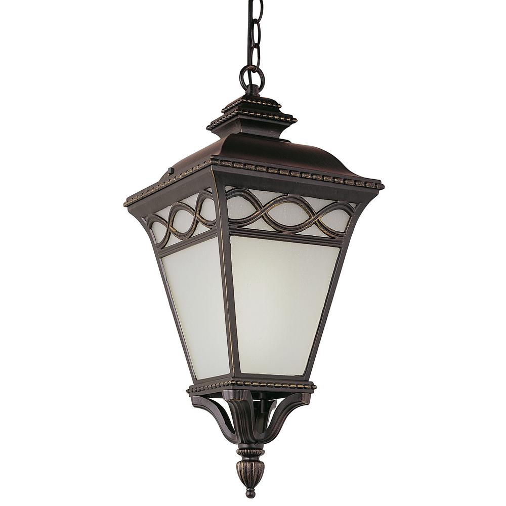 Transglobe Outdoor Lighting The Home Depot 1 Light Black Outdoor Hanging Lantern