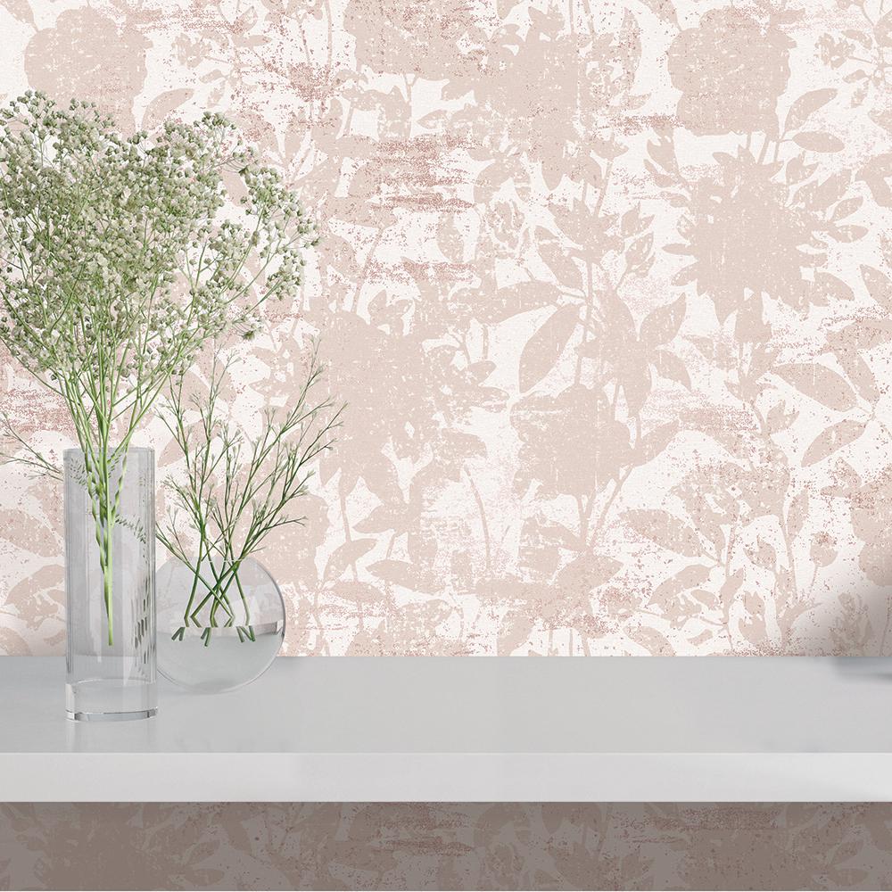 Tempaper Garden Fl Dusted Pink L And Stick Wallpaper 28 Sq Tempaper Garden Fl Dusted Pink L