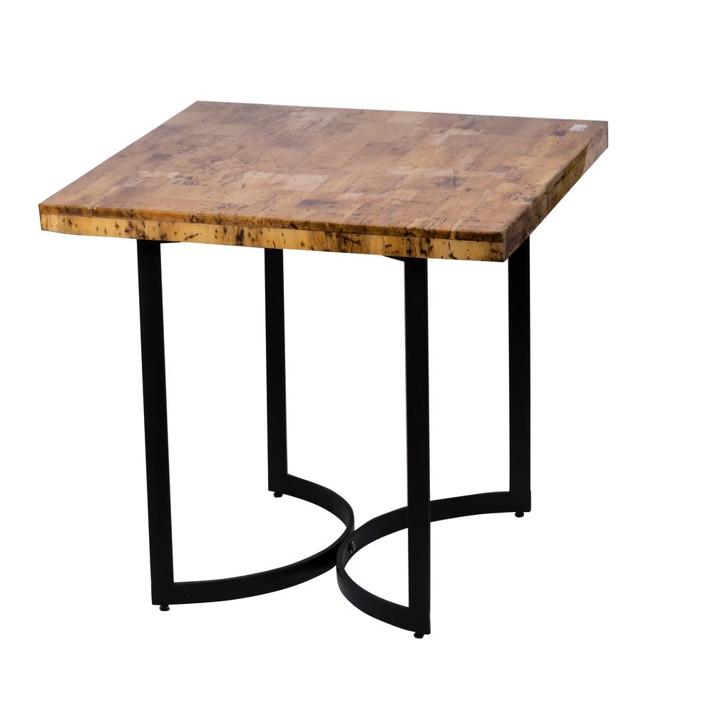 Modern Matte Black Rectangle Side Table
