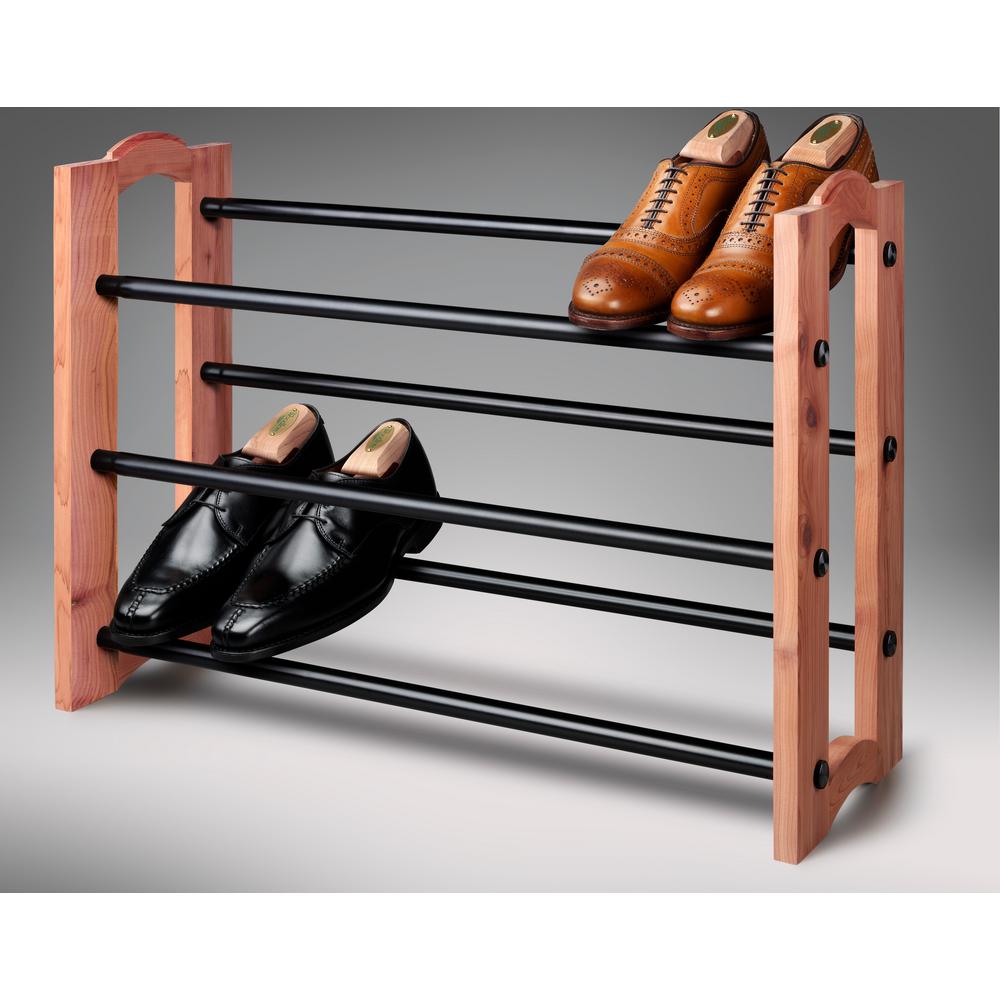 Upc 024817827049 Woodlore Expandable 3 Tier Cedar Shoe Rack Upcitemdb Com