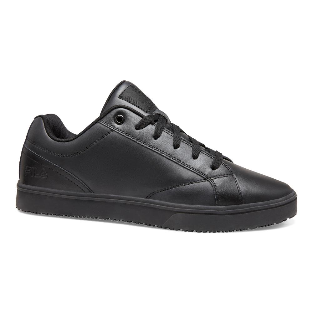 Fila Memory Amalfi Men Size 13 Black Leather/Synthetic Soft Toe Work ...