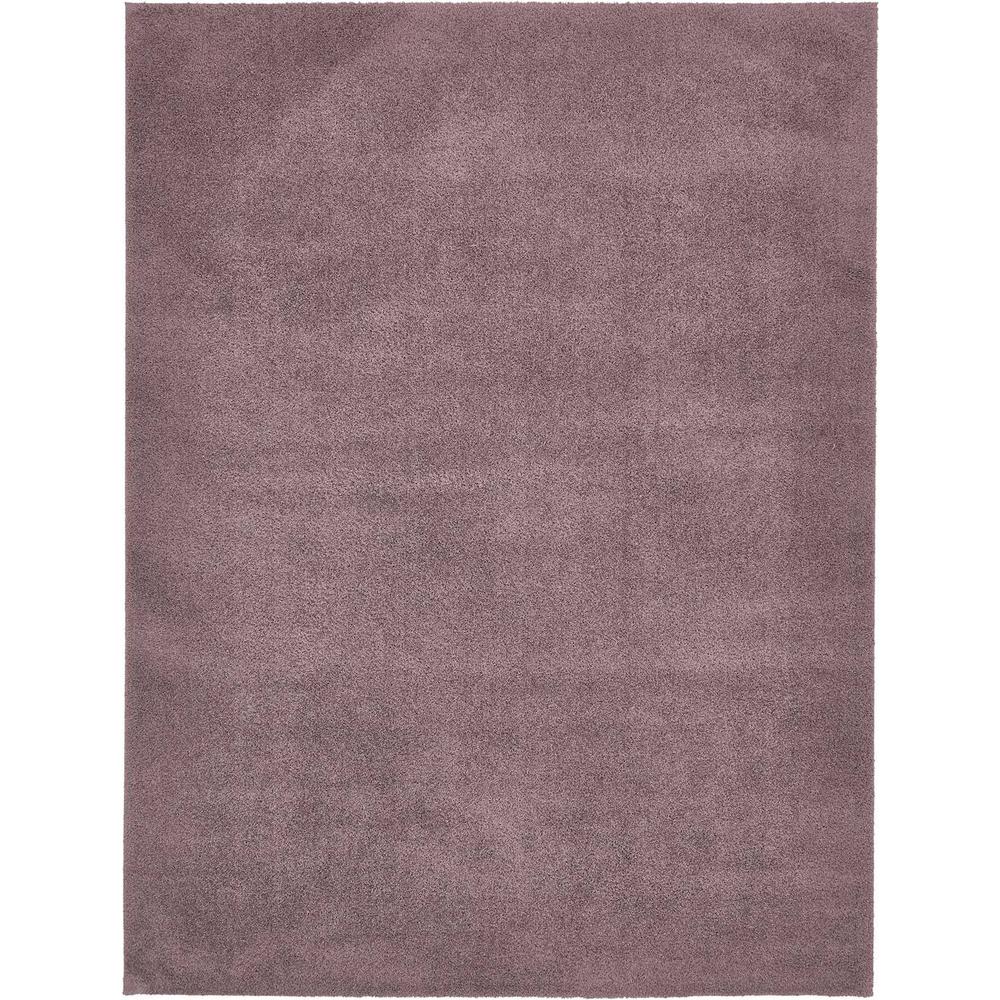 Unique Loom Solid Shag Mauve 8 ft. x 10 ft. Area Rug3132712 The Home