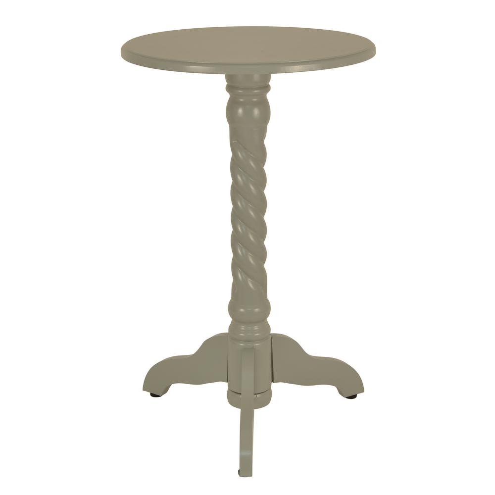 Pheonia Gray Pedestal Side Table