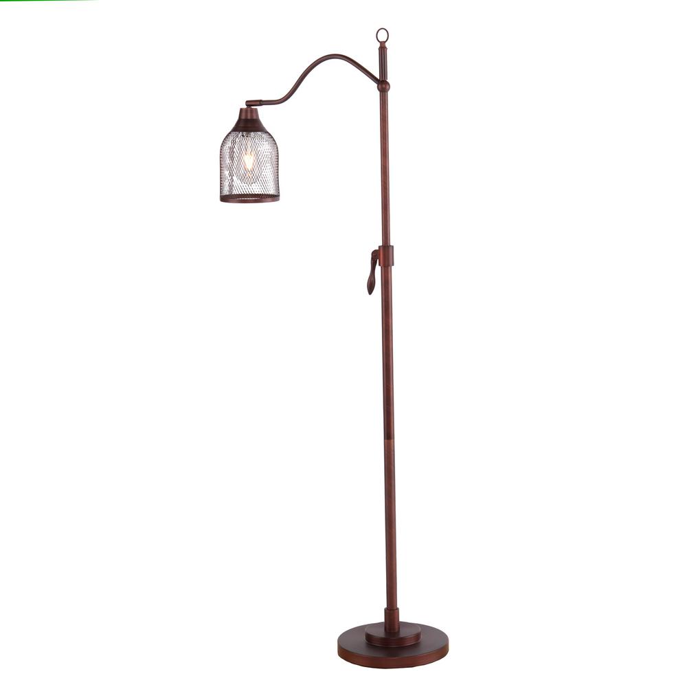 Alsy 63.25 in. Bronze Articulating Task Floor Lamp19284000 The Home