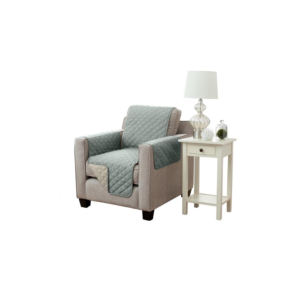 Grey Puff Chair Furniture Protector9050CHAIGREY The Home Depot