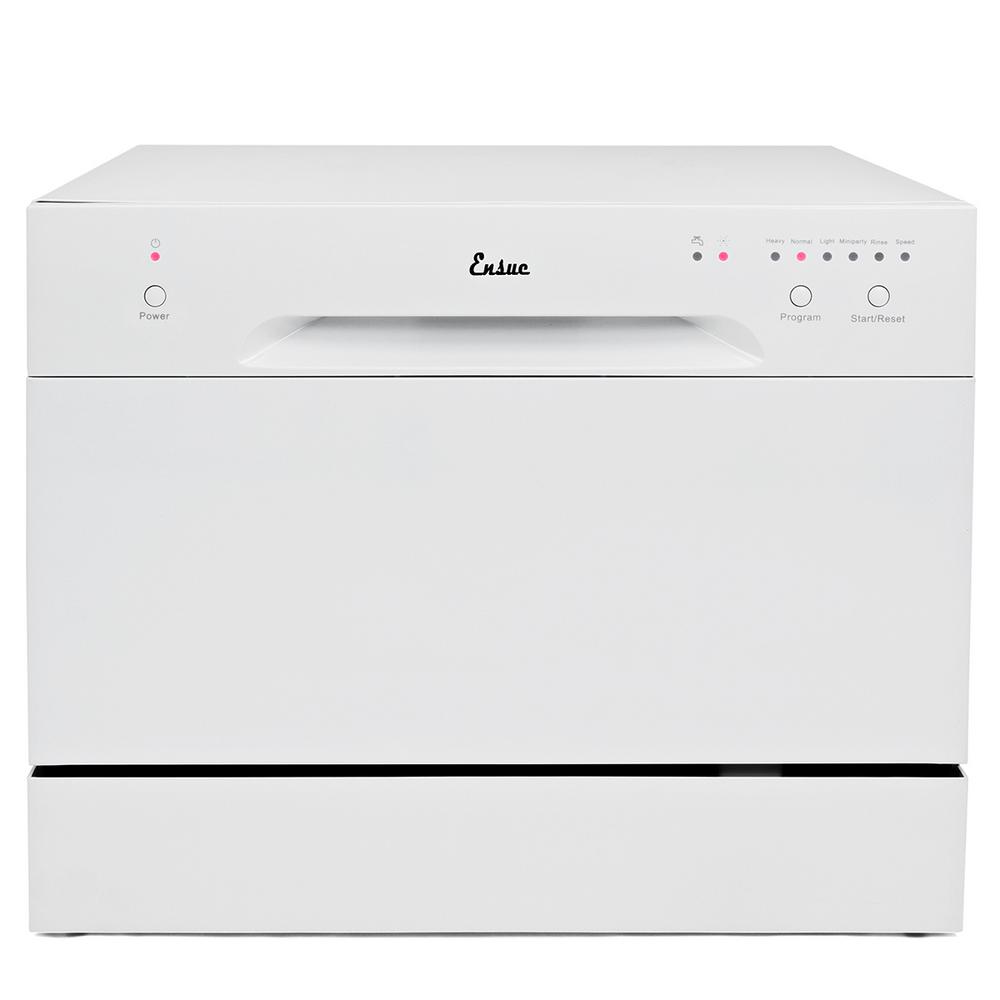 Ensue Portable Dishwasher in White with 6 Place Setting Capacity99830