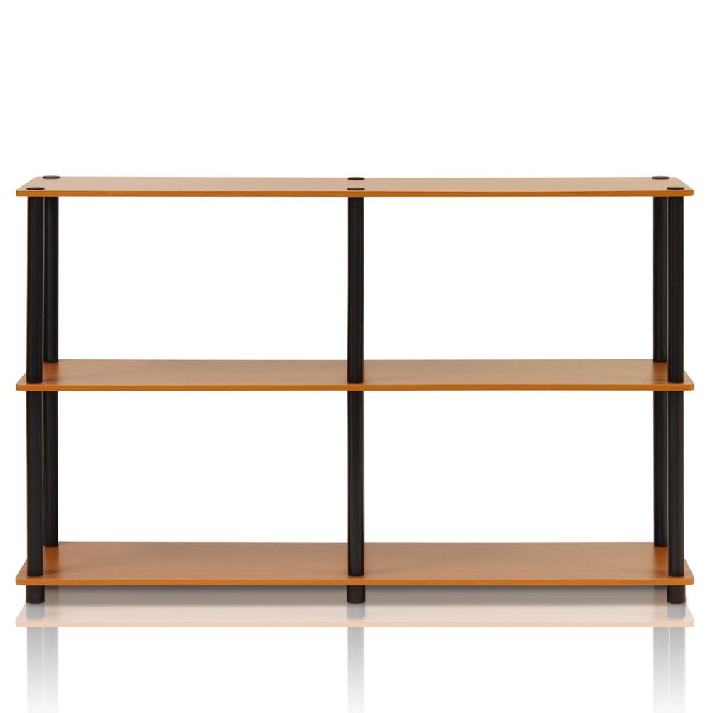 Furinno TurnNTube Light Cherry Open Bookcase99130LC/BK The Home Depot