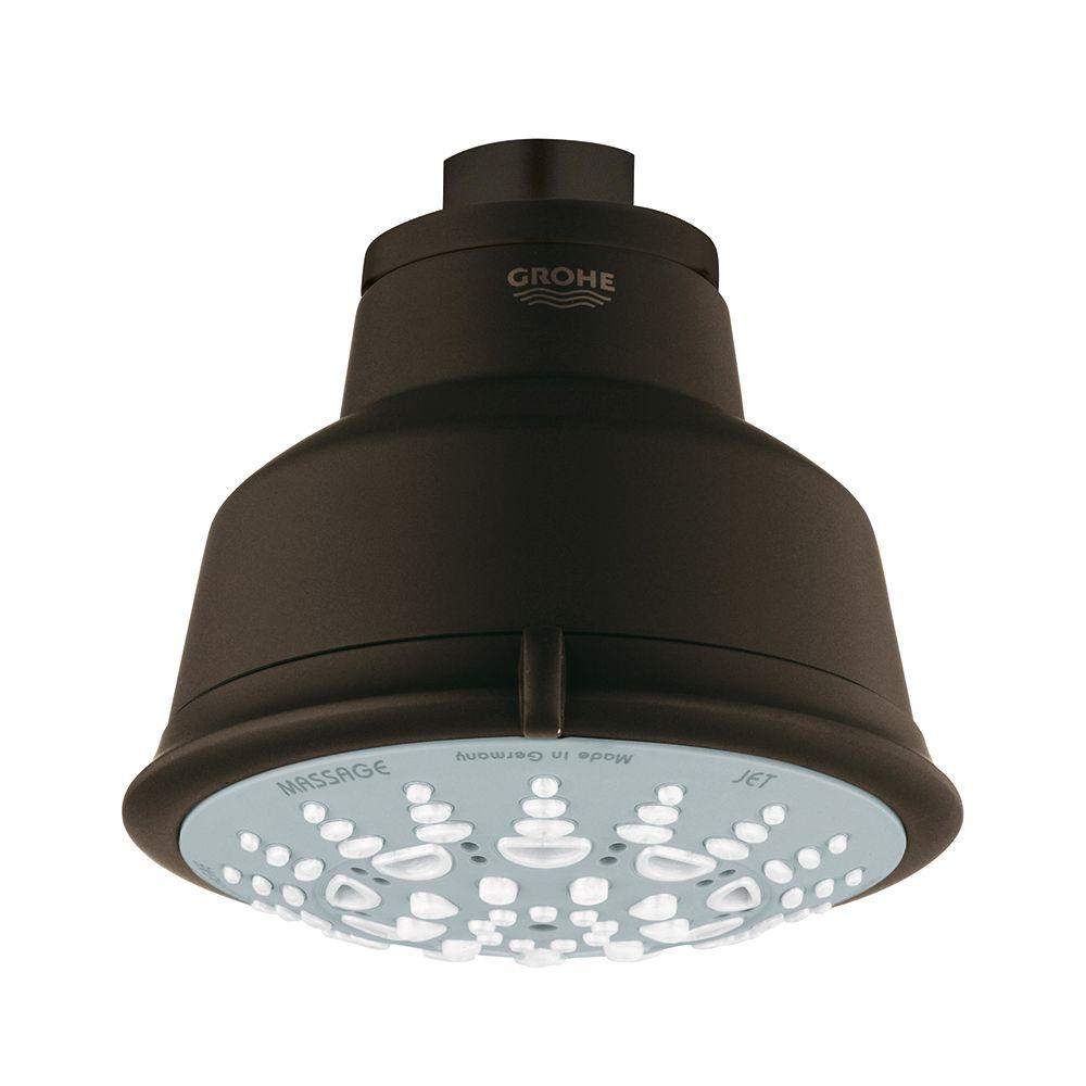 GROHE Rainshower 1Spray 16 in. Raincan Showerhead in OilRubbed Bronze28783ZB0 The Home Depot