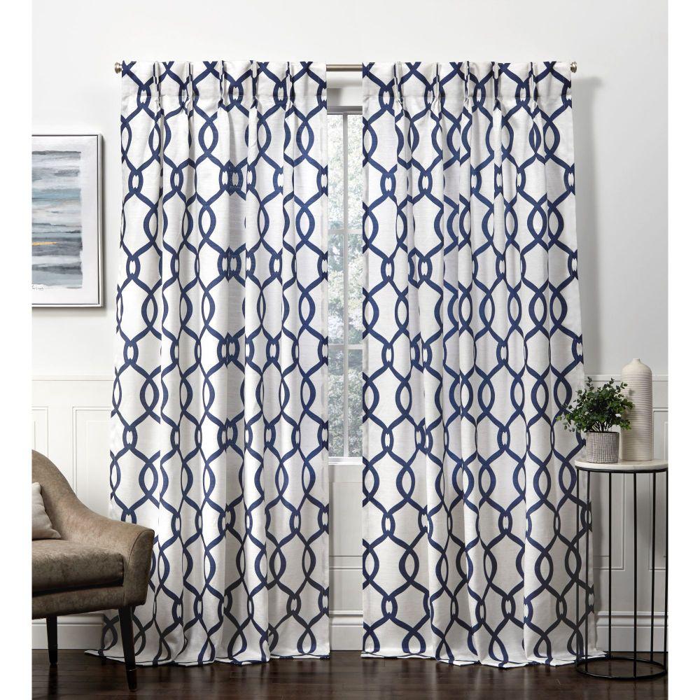 indigo curtain for bedroom