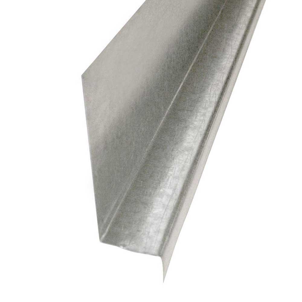 1/2 in. x 7/16 in. x 1/2 in.x 10 ft. Galvanized Steel Z Bar Flashing