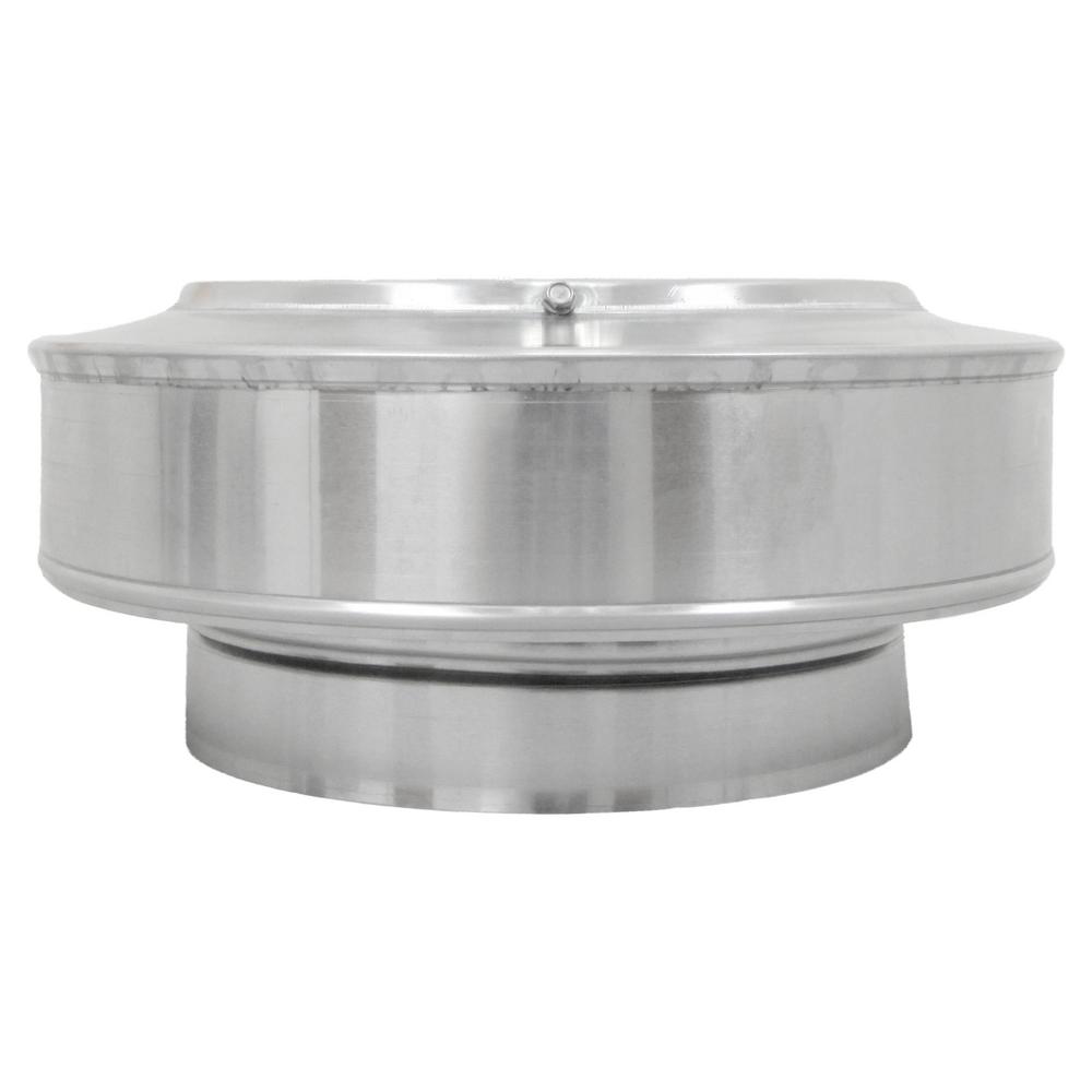 Active Ventilation 7 in. Dia Aluminum Vent Pipe Cap in BlackVPC7BL