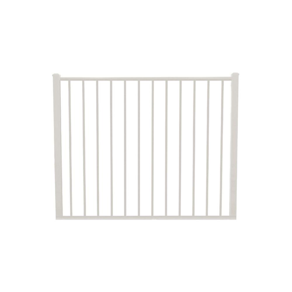 Newtown 5 ft. W x 4 ft. H White Aluminum Fence Gate861968