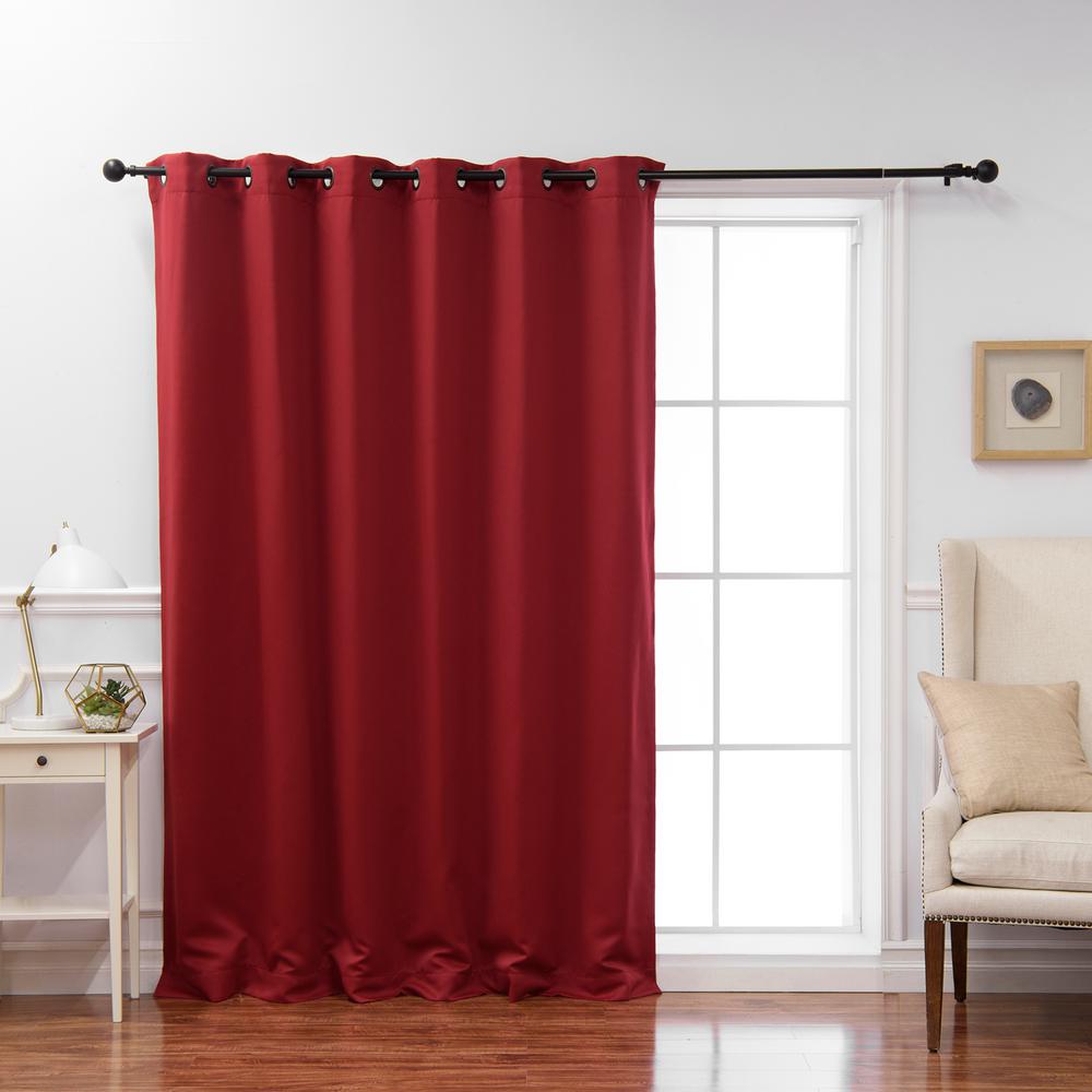 red blackout curtains eyelet
