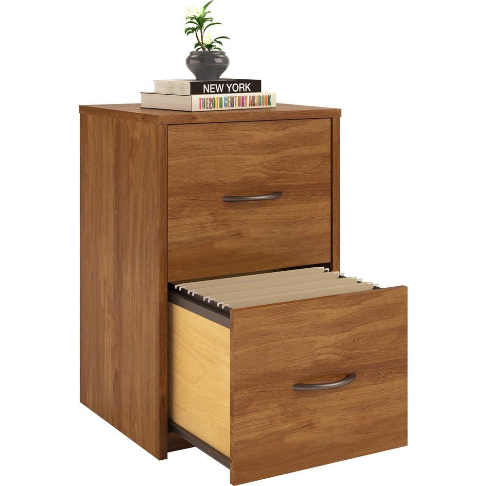 Ameriwood Home Southwood Brown Oak 2 Drawer File Cabinet Hd88319