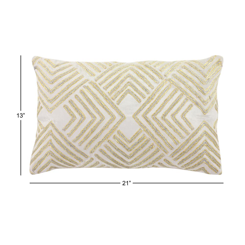 Litton Lane 21 In X 13 In Rectangular Boho Chic Cream Colored