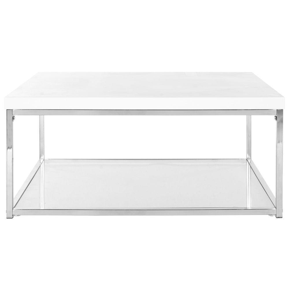 Coffee Tables Accent The Home Depot Malone White Coffee Table
