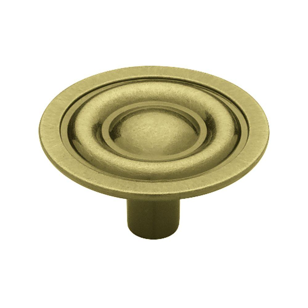 Liberty 15/16 in. Antique Brass Target Round KnobP635BCHABC7 The Home Depot