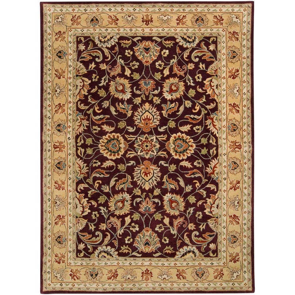 Home Decorators Collection Royale Chenille Plum 8 ft. x 11 ft. Area Rug ...