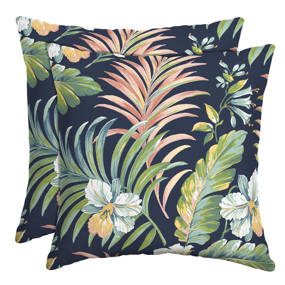 Arden Selections 16 in. x 16 in. Simone Tropical Outdoor Throw Pillow