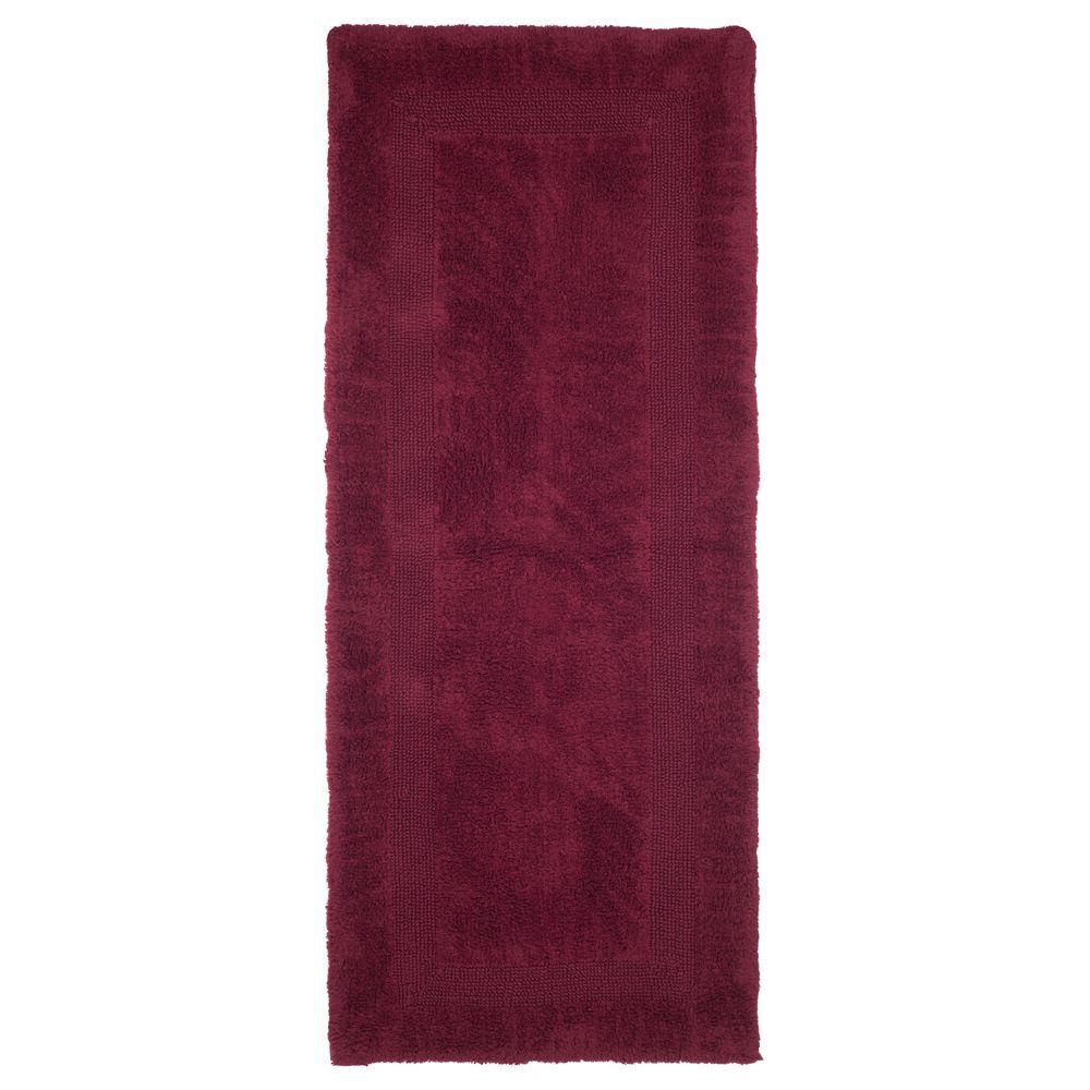 burgundy bath mat