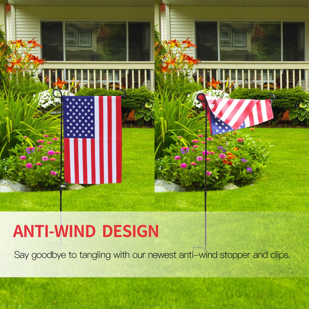 Anley 0 3 In Garden Flag Rubber Stoppers And Anti Wind Clips For