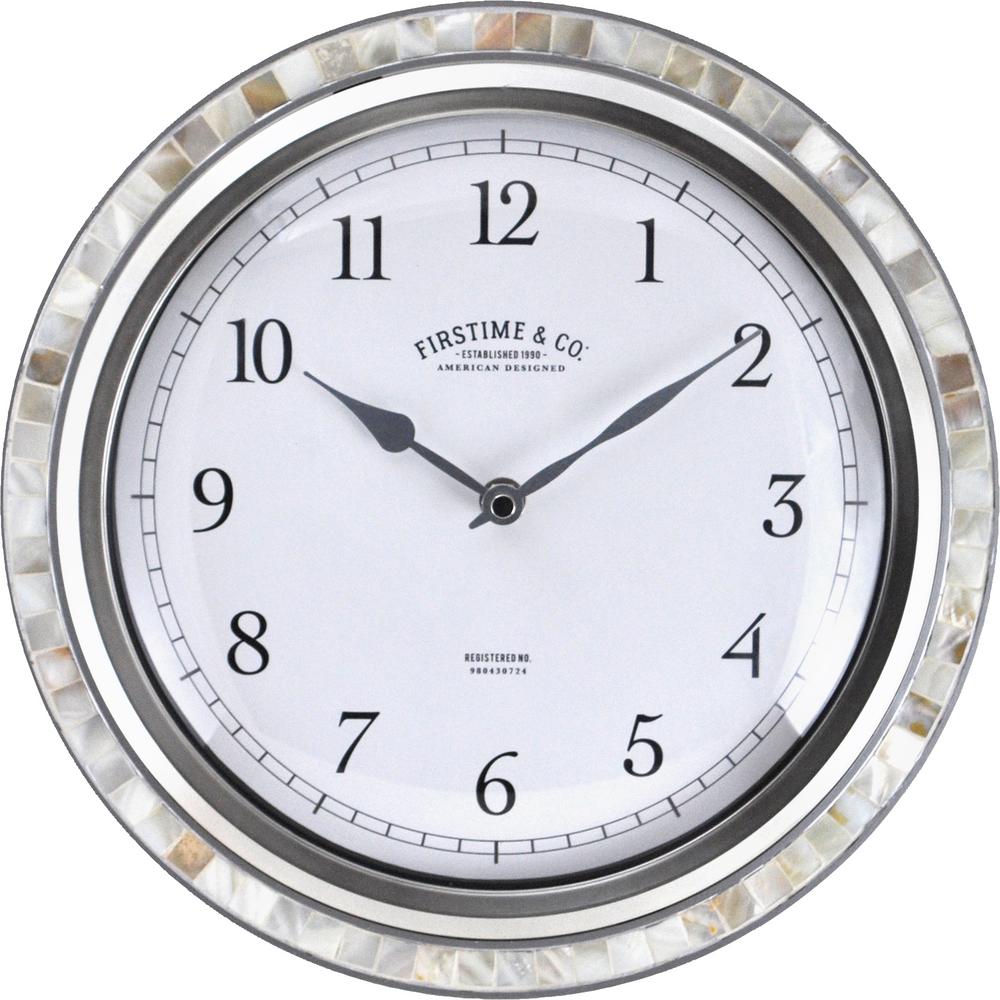FirsTime & Co. FirsTime & Co. Silver Sophia Mosaic Wall Clock00285 The Home Depot