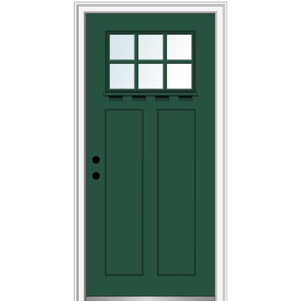 36 X 80 Green Exterior Prehung Exterior Doors Doors