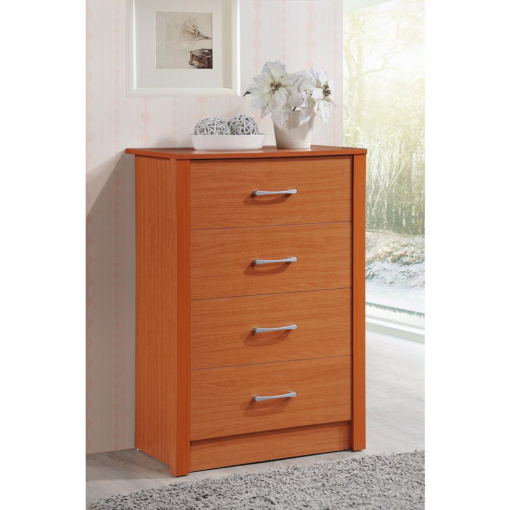 Wood Cherry Dressers Chests Bedroom Furniture The Home Depot 4 Drawer Cherry Chest