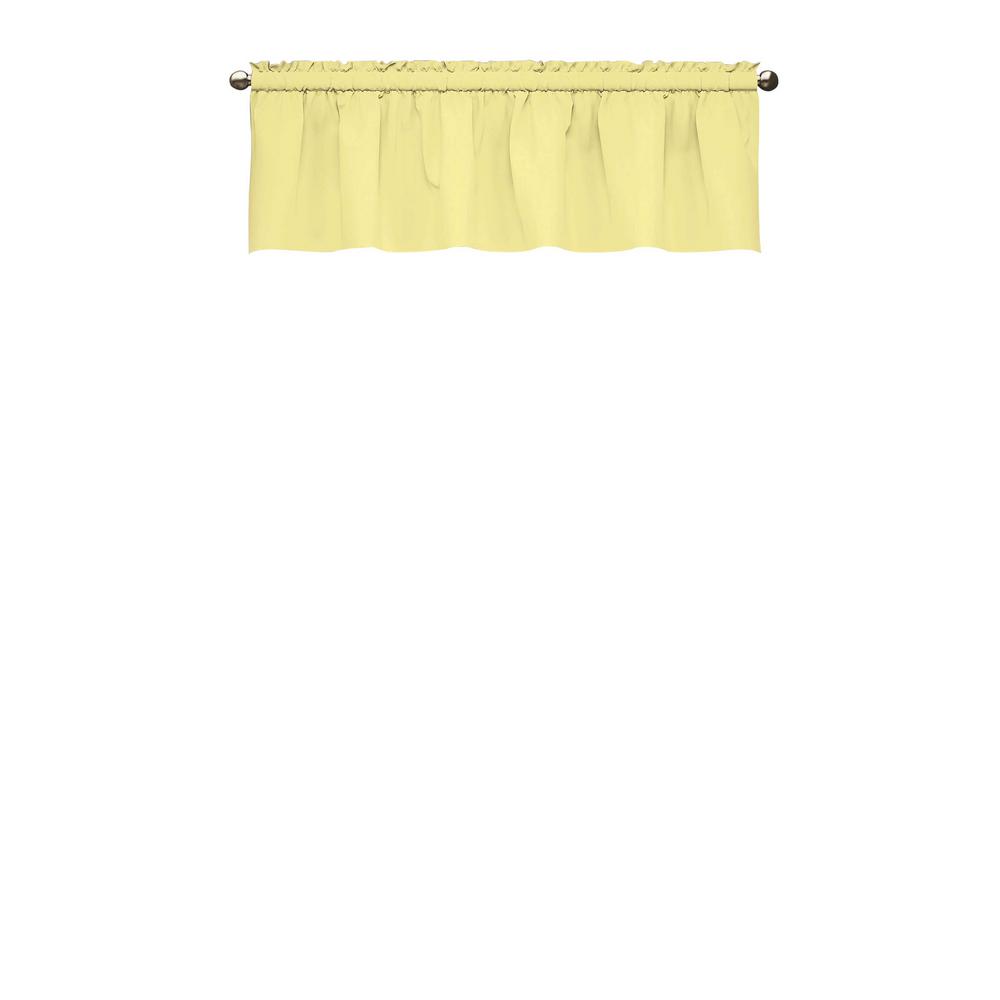 Eclipse 18 In L Kids Microfiber Polyester Blackout Window Valance Eclipse 18 In L Kids Microfiber Polyester Blackout Window Valance Yellow