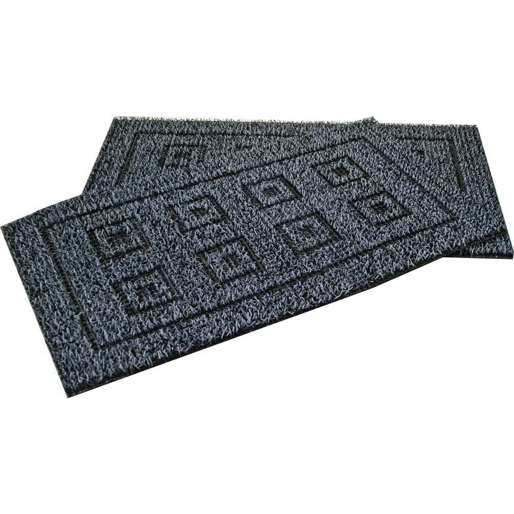 Clean Machine Flair Charcoal 20 inch x 36 inch AstroTurf Door Mat (2-Pack) by Clean Machine